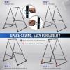 Yes4All Robust Freestanding Pull Up & Chin Up Bar, 126 Levels Adjustable & 770 lbs Capacity Foldable Pull Up Bar Station