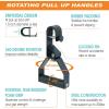 Yes4All Rotating Pull Up Handles for Pull Up Bar/Pull Up Grips/Barbell handles with Non-Slip & Foam Pad Grips – Twist Motion for Strength Training Workout