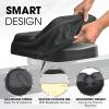 Yes4All Rowing Machine Seat Cushion Good with Non-Slip, Silicon Cooling Gel Seat Cover, Groove Design, Custom Fit Comfort, Black(A. Standard)