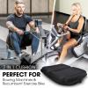 Yes4All Rowing Machine Seat Cushion Good with Non-Slip, Silicon Cooling Gel Seat Cover, Groove Design, Custom Fit Comfort, Black(A. Standard)