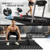 Yes4All Rubber Gym Flooring for Home Gym, 0.56″ Thick Gym Flooring Tiles, EVA Foam Mats with Rubber Top, Protective Flooring Mat(White Dot)