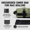 Yes4All Sandbags for Working Out, Adjustable Sand Bags for Weight Training with Handles, Multiple Colors & Sizes 5-200lbs(R. Army Green (M + L))