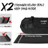 Yes4All Sandbags for Working Out, Unfilled Sand Bags for Weight Training with Handles, Combo Adjustable Workout Bag (50-125 LB) & Epp Wave Foam Roller