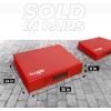 Yes4All Silencer Drop Pads/Weightlifting Drop Pads with PVC Cover & Easy Carry Handles – Sold in PairsVariation Theme(B. Red – 6in)