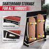 Yes4All Single-Piece Skateboard Ramp, Bike Ramp, Skate Ramp – Design for Beginners, More Durable, Safe, Capacity 220Lbs(A. Skateboard Ramp Rack)