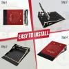 Yes4All Single-Piece Skateboard Ramp, Bike Ramp, Skate Ramp – Design for Beginners, More Durable, Safe, Capacity 220Lbs(Red)