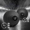 Yes4All Slam Balls, 10-40lb Weighted Ball Weight, Durable PVC Sand Filled Workout Dynamic Slam Ball for Core Strengthen(Black)