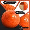 Yes4All Slam Balls, 10-40lb Weighted Ball Weight, Durable PVC Sand Filled Workout Dynamic Slam Ball for Core Strengthen(Orange Beast)