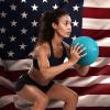 Yes4All Slam Balls, 10-40lb Weighted Ball Weight, Durable PVC Sand Filled Workout Dynamic Slam Ball for Core Strengthen(Teal)
