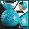 Yes4All Slam Balls, 10-40lb Weighted Ball Weight, Durable PVC Sand Filled Workout Dynamic Slam Ball for Strength Training, Triangle, Black, 10lbs(Trendy teal)