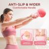 Yes4All Soft Kettlebell, PVC Kettlebells Exercise Weights & Color-Coded Strength Training Kettlebells with 4 Options (5,10,15,20lb), Gentle Hand Weights for Women at Home(05lb – Pink)