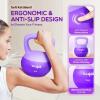 Yes4All Soft Kettlebell, PVC Kettlebells Exercise Weights & Color-Coded Strength Training Kettlebells with 4 Options (5,10,15,20lb), Gentle Hand Weights for Women at Home(15lb – Purple)