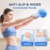 Yes4All Soft Kettlebell, PVC Kettlebells Exercise Weights & Color-Coded Strength Training Kettlebells with 4 Options (5,10,15,20lb), Gentle Hand Weights for Women at Home(10lb – Peacock Blue)