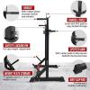 Yes4All Squat Rack for Home Gym, Adjustable Barbell Stand Rack, Multi-Function Weight Lifting, Dip Bar Station, Bench Press Rack Stand, Weight Plate Storage – Capacity Up to 600LBS(Squat Rack – 500 lbs)