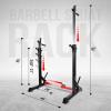 Yes4All Squat Rack for Home Gym, Adjustable Barbell Stand Rack, Multi-Function Weight Lifting, Dip Bar Station, Bench Press Rack Stand, Weight Plate Storage – Capacity Up to 600LBS(Barbell Squat Rack – Red – 550 lbs)