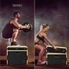 Yes4All Stackable Wood Plyometric Box for Jump Training, Jump Boxes for Home Gym Exercise, Fitness and Conditioning(C. Black)