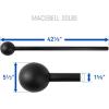 Yes4All Steel Mace Bell for Strength Training, Support Full Body, Muscles, Shoulder, Grips & Forearms Workouts, Stretching 5, 7, 10, 15, 20, 25, 30 LB For Woman & Man(G. Black 30lbs)