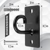 Yes4All Sturdy Wall Mounted Workout Anchors, Suspension Straps Trainer Anchor Swing Battle Ropes Fitness Training Hammocks Olympic Rings Body Weight Strength Training Systems