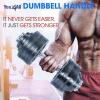 Yes4All Threaded Dumbbell Handles, 14/16/18/24 Inch Dumbbell Bar Pair, Chrome/Rubber Grip, Fit 1” or 1.15″ Plates, 4 Star-Lock Collars with Loose-Resistant Rubber Trims(Chrome/Rubber)