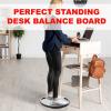 Yes4All Upgraded Wobble Balance Board, 16.34″ TPE Non-slip, Stability Board for Home Gym, Standing Desk & Physical Therapy(C. Silver)