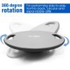 Yes4All Upgraded Wobble Balance Board, 16.34″ TPE Non-slip, Stability Board for Home Gym, Standing Desk & Physical Therapy(C. Silver)