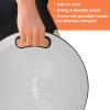 Yes4All Upgraded Wobble Balance Board, 16.34″ TPE Non-slip, Stability Board for Home Gym, Standing Desk & Physical Therapy(C. Silver)