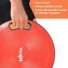 Yes4All Upgraded Wobble Balance Board, 16.34″ TPE Non-slip, Stability Board for Home Gym, Standing Desk & Physical Therapy(D. Red)