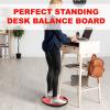 Yes4All Upgraded Wobble Balance Board, 16.34″ TPE Non-slip, Stability Board for Home Gym, Standing Desk & Physical Therapy(D. Red)