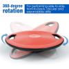 Yes4All Upgraded Wobble Balance Board, 16.34″ TPE Non-slip, Stability Board for Home Gym, Standing Desk & Physical Therapy(D. Red)