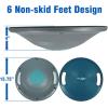 Yes4All Upgraded Wobble Balance Board, 16.34″ TPE Non-slip, Stability Board for Home Gym, Standing Desk & Physical Therapy(L. Midnight Green)