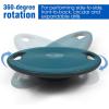 Yes4All Upgraded Wobble Balance Board, 16.34″ TPE Non-slip, Stability Board for Home Gym, Standing Desk & Physical Therapy(L. Midnight Green)