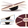 Yes4All Versatile Wooden Wobble Balance Board, Balance Trainer for Mobility Training, Standing Desk, Core Training, Exercise Balance Stability Trainer(E. Wooden Balance Board – Red)