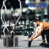 Yes4All Vertical Storage Rack, Home Gym Organizer, Barbell & Dumbbell Rack for 2-inch Olympic & Curl Bars(A. 5 Bar – Black)