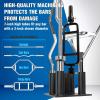 Yes4All Vertical Storage Rack, Home Gym Organizer, Barbell & Dumbbell Rack for 2-inch Olympic & Curl Bars(A. 5 Bar – Black)