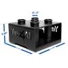 Yes4All Vertical Storage Rack, Home Gym Organizer, Barbell & Dumbbell Rack for 2-inch Olympic & Curl Bars(C. Black)