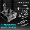 Yes4All Vertical Storage Rack, Home Gym Organizer, Barbell & Dumbbell Rack for 2-inch Olympic & Curl Bars(C. Black)