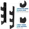 Yes4All Vertical Wall Mounted Olympic Barbell Holder, Barbell Storage Rack, Hanging Barbell Rack for Home Fitness Equipment(Black Horizontal Wall Mounted – 1 Pair)