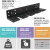 Yes4All Vertical Wall Mounted Olympic Barbell Holder, Barbell Storage Rack, Hanging Barbell Rack for Home Fitness Equipment(Black Vertical Wall Mounted – 4 Bars)