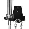 Yes4All Vertical Wall Mounted Olympic Barbell Holder, Barbell Storage Rack, Hanging Barbell Rack for Home Fitness Equipment(Black Vertical Wall Mounted – 2 Bars)