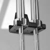 Yes4All Vertical Wall Mounted Olympic Barbell Holder, Barbell Storage Rack, Hanging Barbell Rack for Home Fitness Equipment(Black Vertical Wall Mounted – 2 Bars)