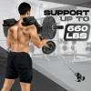 Yes4All Viking Press, Landmine Handle Attachment for 2-Inch Olympic Barbell – 3 Hand Grip Positions – Support Home Gym for Deadlift, Squat Workout, Increased Versatility(A. Black – Viking Press)