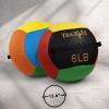 Yes4All Wall Ball, Soft Leather Weighted Iron Sand Ball for Dynamic Multifunctional Exercise, 6 LB – 30 LB(Vibrant)