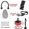 Yes4All Weight Plate Loading Pin 1 inch and 2 inch, Fitness LAT Cable Pulley System Gym, Heavy Duty Gym Equipment for Home with Tricep Rope Cable Attachment(F. (Black) For 1 & 2 inch Weight Plate: Pulley System with Loading Pin + Tricep Rope)