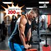 Yes4All Weight Plate Loading Pin 1 inch and 2 inch, Fitness LAT Cable Pulley System Gym, Heavy Duty Gym Equipment for Home with Tricep Rope Cable Attachment(F. (Black) For 1 & 2 inch Weight Plate: Pulley System with Loading Pin + Tricep Rope)