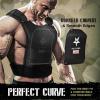 Yes4All Weight Vest Plate 5.75/8.75/14/ 19.75LB Pairs, Weighted plates for vest, Tactical Plate, Weight Plate with Curved Ergonomic Design for Running, Heavy Workout(14LBS Pair – Black)