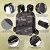 Yes4All Weight Vest Plate 5.75/8.75/14/ 19.75LB Pairs, Weighted plates for vest, Tactical Plate, Weight Plate with Curved Ergonomic Design for Running, Heavy Workout(UPGRADED – Black Camo)