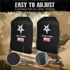 Yes4All Weight Vest Plate 5.75/8.75/14/ 19.75LB Pairs, Weighted plates for vest, Tactical Plate, Weight Plate with Curved Ergonomic Design for Running, Heavy Workout(19.75LBS Pair – Black)