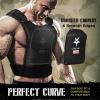 Yes4All Weight Vest Plate 5.75/8.75/14/ 19.75LB Pairs, Weighted plates for vest, Tactical Plate, Weight Plate with Curved Ergonomic Design for Running, Heavy Workout(8.75LBS Pair – Black)