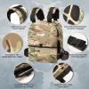 Yes4All Weight Vest Plate 5.75/8.75/14/ 19.75LB Pairs, Weighted plates for vest, Tactical Plate, Weight Plate with Curved Ergonomic Design for Running, Heavy Workout(UPGRADED – Moss Camo)