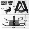 Yes4All Weighted Training Pull Sled with Vest, Steel Buckle, Fit for 1-2 Inch Plates, Sled Workout Equipment, Sport Power Sled for Athletic Exercise and Speed Improvement(A. Pull Sled)